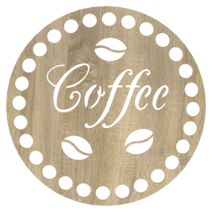 Podkładka pod kubek baza do szydełkowania coffee z ziarnami SONOMA