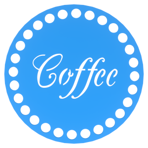 Podkładka pod kubek coffee baza do szydełkowania NIEBIESKI