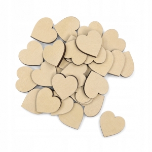 Serce KLON serduszka 3cm ozdoba dekor 30 sztuk scrapki