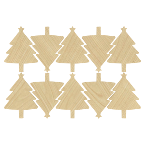 KLON CHOINKA 2,5 X 3,5 CM SCRAPKI 10 SZT DEKORACJA OZDOBA ŚWIĘTA DO OZDABIANIA