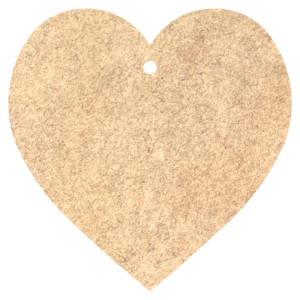 SUROWE SERCE ZAWIESZKA SERDUSZKO OZDOBA DECOUPAGE DEKORACJA MIŁOŚĆ 10 CM