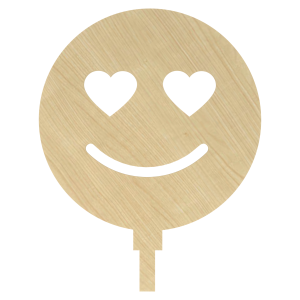 KLON TOPPER EMOTKA EMOTIKON MIŁOŚĆ DEKORACJA NA PIKU DEKOR 10,1X13 CM