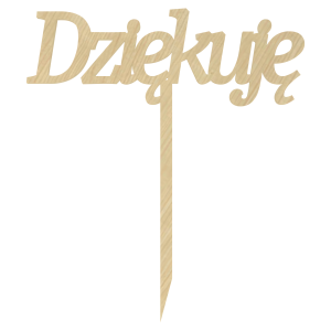 KLON TOPPER DZIĘKUJĘ NA TORT DO KWIATÓW DLA NAUCZYCIELA PODZIĘKOWANIE
