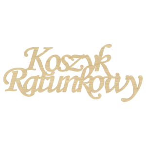KLON KOSZYK RATUNKOWY NAPIS WESELE ŚLUB DEKORACJA OZDOBA WESELNA ŚLUBNA 12X5 CM