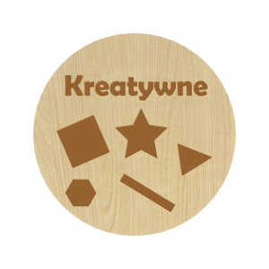 KLON PLAKIETKI TABLICZKI NA SZUFLADY ORGANIZERY POJEMNIKI DZIECI KRATYWNE 8CM