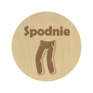 KLON PLAKIETKI TABLICZKI NA SZUFLADY ORGANIZERY POJEMNIKI SPODNIE 8CM