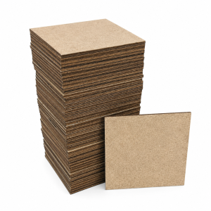 Kwadraty drewniane do ozdabiania 50 SZTUK 10x10cm SUROWY HDF