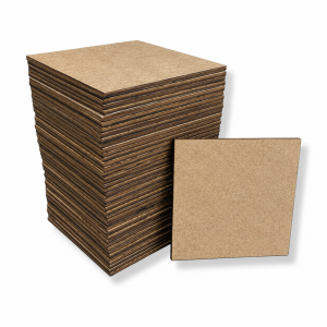 Drewniane kwadraty 11x11 cm 50 szt kwadrat surowy HDF baza