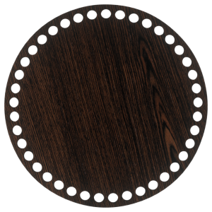 DĄB WENGE BAZA DO KOSZYKA DNO SPÓD PŁYTA HDF DO MAKRAMY SZYDEŁKA KOŁO 18CM