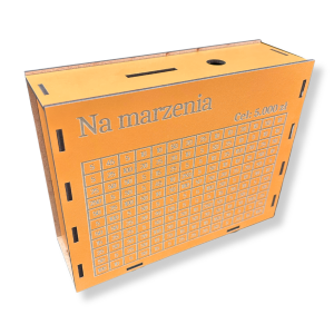 Skarbonka Na marzenia 5000 zł POMARAŃCZOWA