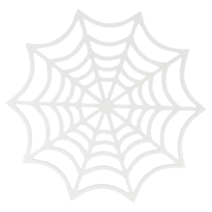 BIAŁA PAJĘCZYNA 33 cm PODKŁADKA OZDOBA HALLOWEEN ZAWIESZKA NA ŚCIANĘ DRZWI OKNO