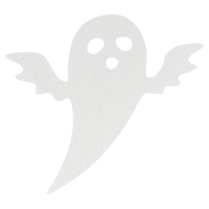 BIAŁY DUCH DUSZEK 9 cm HALLOWEEN OZDOBA ZAWIESZKA NA ŚCIANĘ DRZWI OKNO