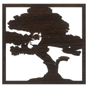 BAZA POD CHROBOTKA Mech WENGE BONSAI KWADRAT MAKRAMA ŁAPACZ SNÓW 30CM