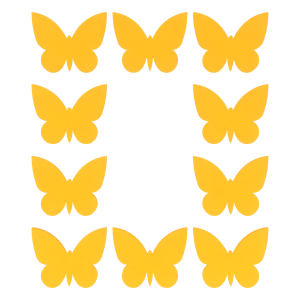 Drewniane Motyle 5 cm motyl zestaw 10 szt POMARAŃCZOWY HDF do ozdabiania MOTYLKI