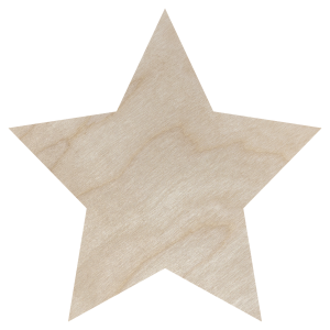Drewniana GWIAZDKA 5CM gwiazda ze sklejki ozdoba decoupage scrapki