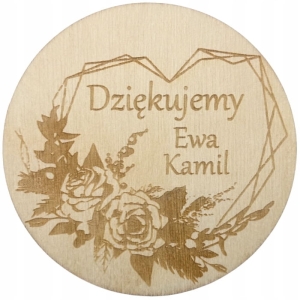 Podziękowanie MAGNES dla gości serce z różami