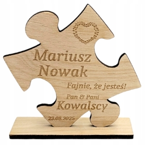 Winietka podziękowanie dla gości weselnych PUZZEL