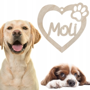 Zawieszka na choinkę bombka Z IMIENIEM zwierzaka pupila psa kota