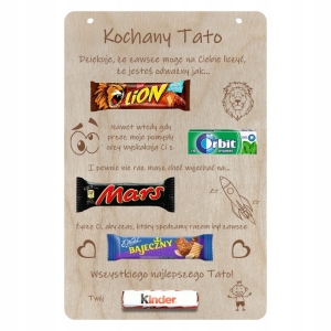 Tabliczka batonowa Kochany Tato słodki prezent Dzień Ojca Taty