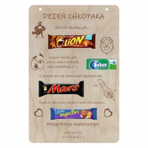 Tabliczka batonowa Dzień Chłopaka słodki prezent