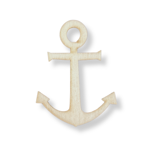 Kotwica drewniana dekor scrapki sklejka styl marynistyczny