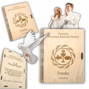PUDEŁKO KOPERTA PIERWSZA KOMUNIA ŚWIĘTA ZAMYKANE PAMIATKA PREZENT DEKORACJA