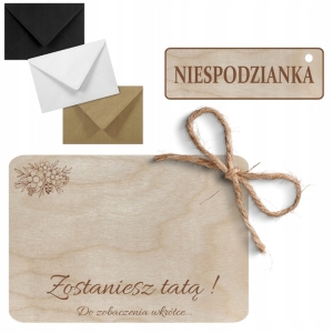 Zostaniesz tatą - informacja o ciąży na zdjęcie usg