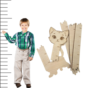 Miarka wzrostu na ścianę KOT  70 - 190 cm