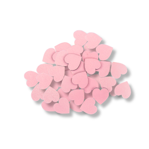 Serce RÓŻOWE drewniane serduszka 2cm ozdoba dekor 50szt.