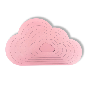 Obręcze do makramy różowe chmurka churki chmury 7 szt.