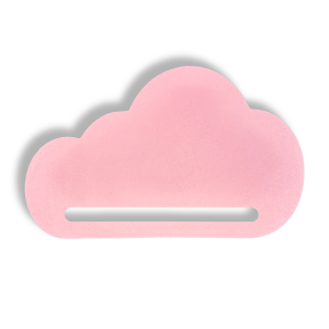 Różowa półmandala baza uchwyt chmurka chmura makrama