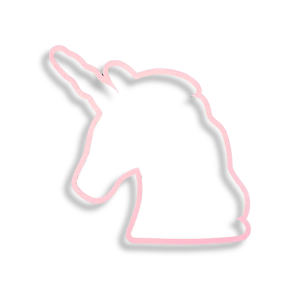 Obręcz baza drewniana różówy jednorożec makrama 18cm