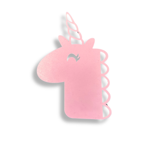 Baza drewniana mini makrama JEDNOROŻEC różowy