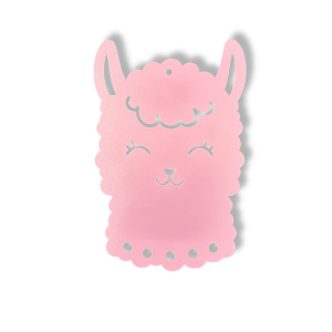 Alpaka różowa do zawieszenia dekoracja ścienna 20 cm baza do łapacza makramy