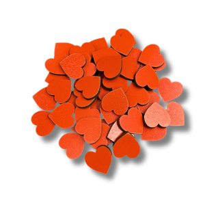 Serce czerwone serduszka 2cm ozdoba dekor 50szt.