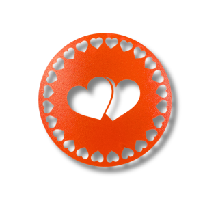 Podkładka pod kubek serce CZERWONA