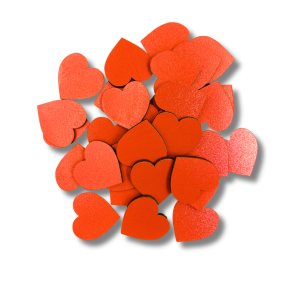 Serce CZERWONE serduszka 3cm ozdoba dekor