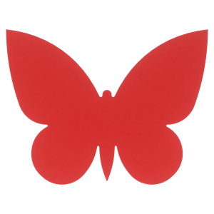 CZERWONE MOTYLKI MOTYL SCRAPEK 5 CM HURT ZESTAW 10 SZT DO OZDOBIENIA