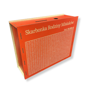 Skarbonka Gigant 650 Kafelków PERSONALIZOWANA CZERWONA